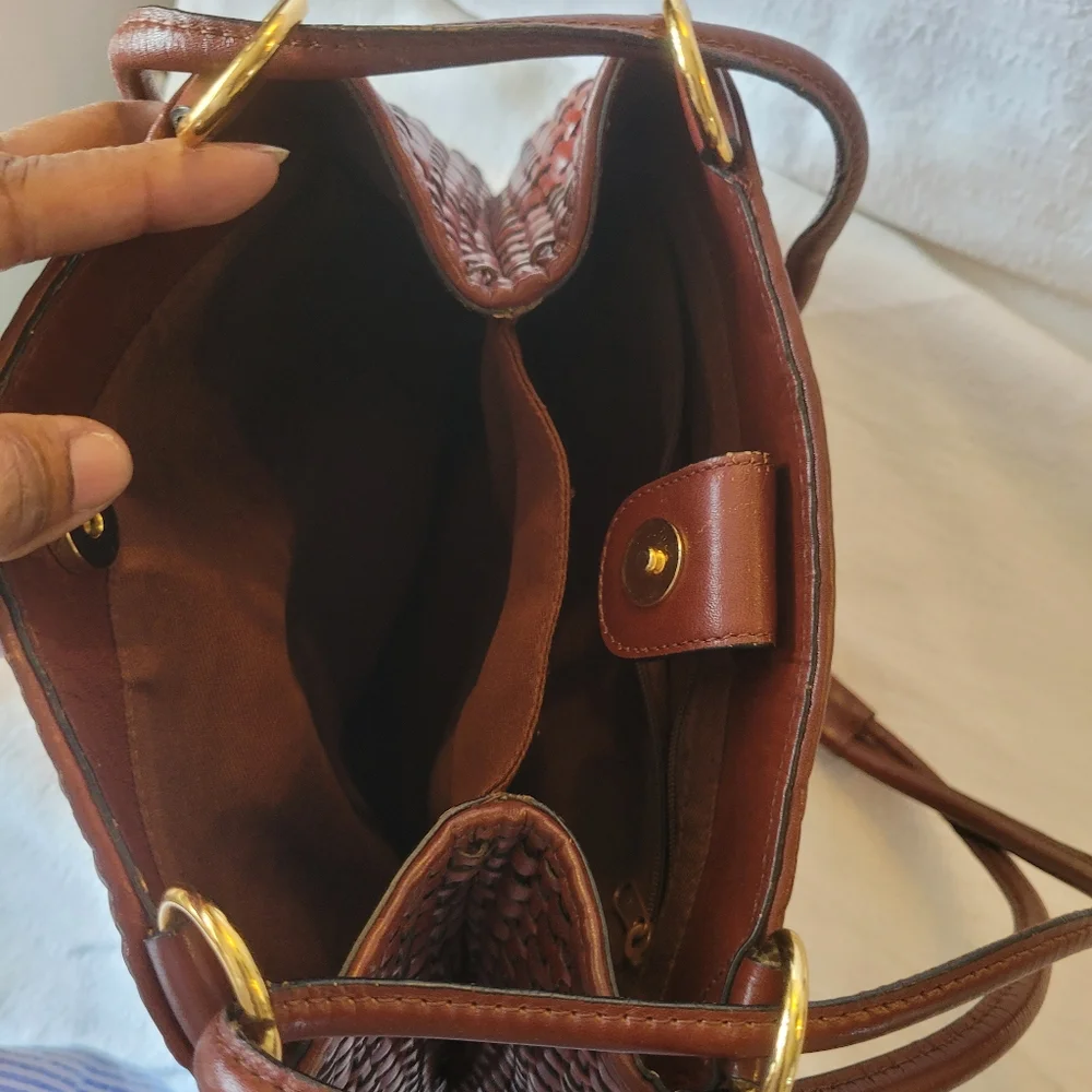 Preston & York Braided leather Handbag Shoulder purse - Picture 7 of 7